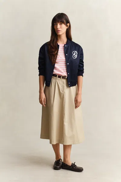 Gant Striped Shield T-shirt In Multi