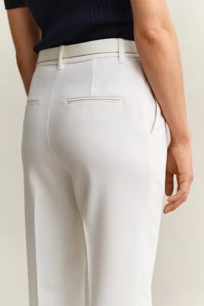 Gant Flared Slacks In White