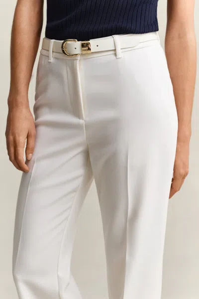 Gant Flared Slacks In White