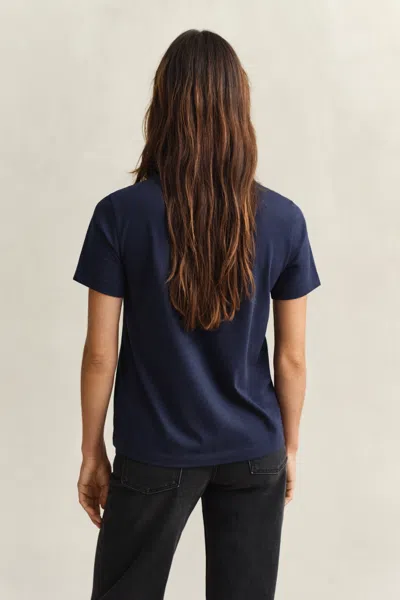 Gant Graphic T-shirt In Blue