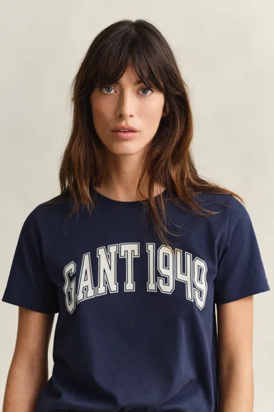Gant Graphic T-shirt In Blue