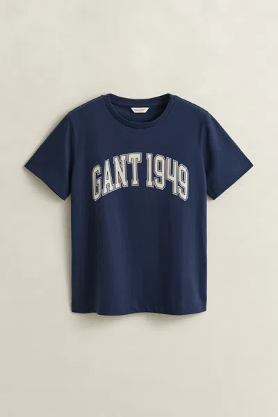 Gant Graphic T-shirt In Blue
