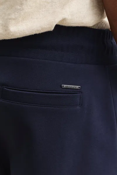 Gant Interlock Sweatpants In Blue
