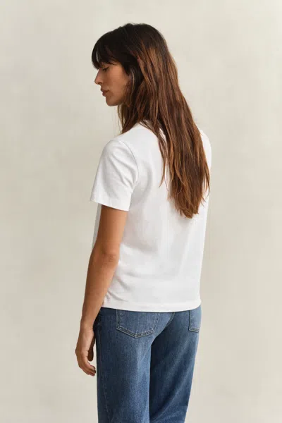 Gant Graphic T-shirt In White
