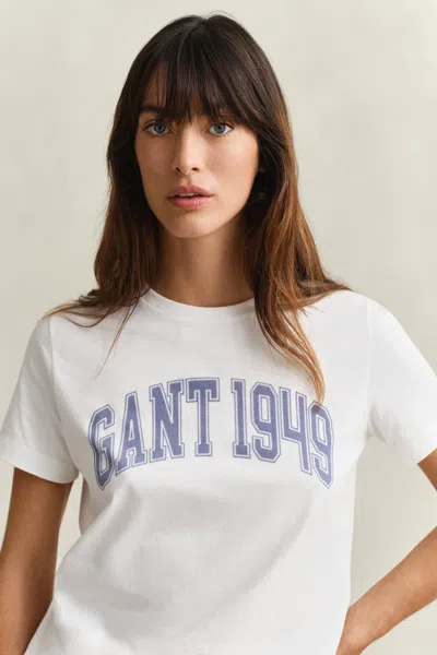 Gant Graphic T-shirt In White