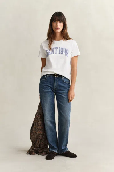 Gant Graphic T-shirt In White