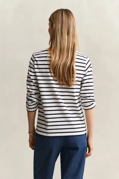 Gant Three-quarter Sleeve T-shirt In Multi
