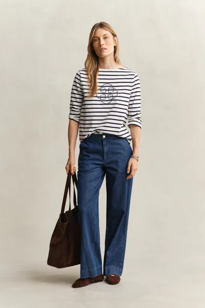 Gant Three-quarter Sleeve T-shirt In Multi