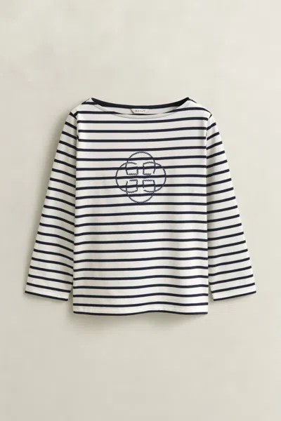 Gant Three-quarter Sleeve T-shirt In Multi