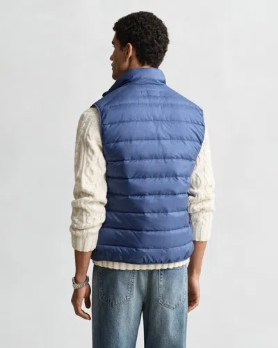 Gant Light Down Vest In Blue