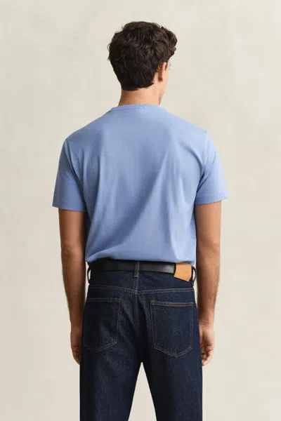 Gant Regular Fit Shield T-shirt In Blue
