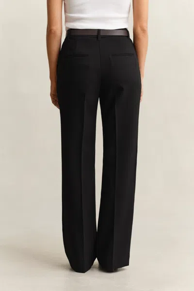 Gant Flared Slacks In Black