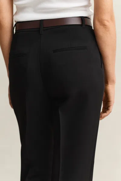 Gant Flared Slacks In Black