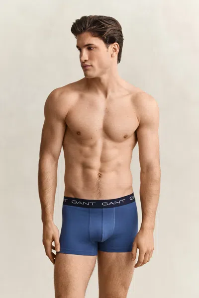 Gant 3-pack Boxer Briefs In Blue