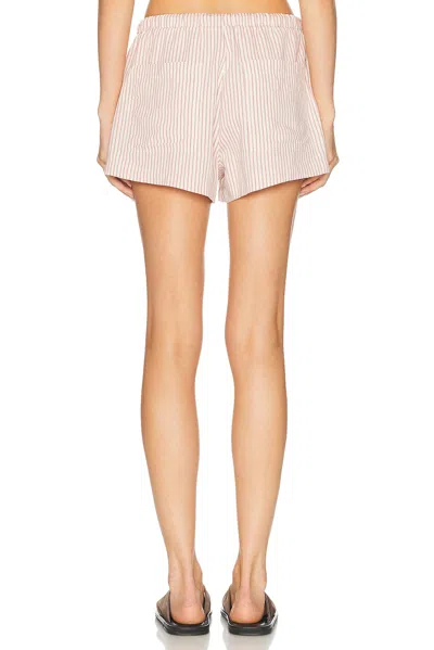 Citizen Of Humanity Citizens Of Humanity Este Striped Drawstring Shorts In Pink