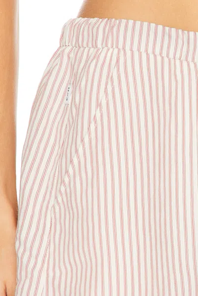 Citizen Of Humanity Citizens Of Humanity Este Striped Drawstring Shorts In Pink
