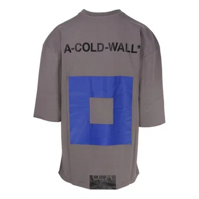 A-cold-wall* No Display Oversized T-shirt 'mid Grey' In Multi