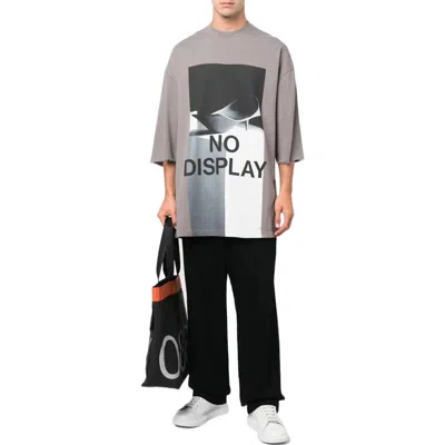 A-cold-wall* No Display Oversized T-shirt 'mid Grey' In Multi