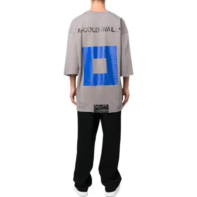 A-cold-wall* No Display Oversized T-shirt 'mid Grey' In Multi