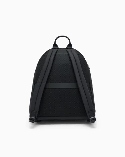 Armani Exchange Backpack In Coated Fabric In Black