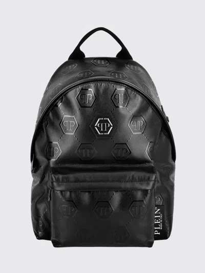 Philipp Plein Monogram-embossed Backpack In Black