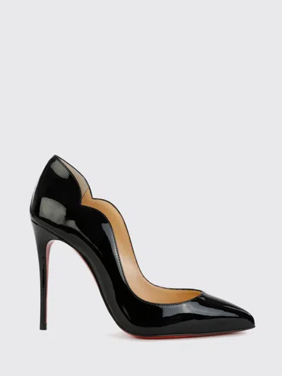 Christian Louboutin Hot Chick 100mm Patent Red Sole High-heel Pumps In Black