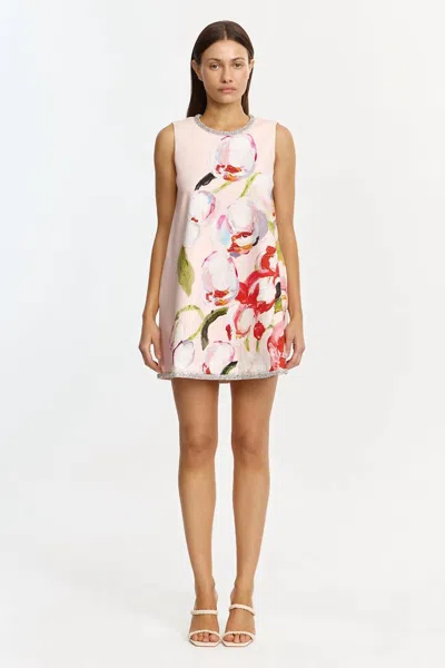 Acler Anglesey Mini Dress In Cherry Medley In Neutral