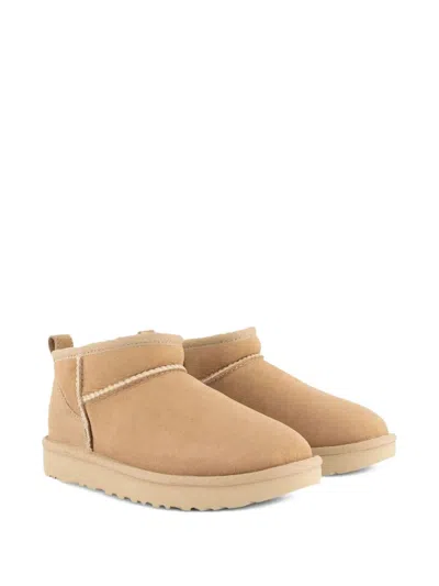 Ugg Classic Ultra Mini Suede Boots For Woman In Neutral