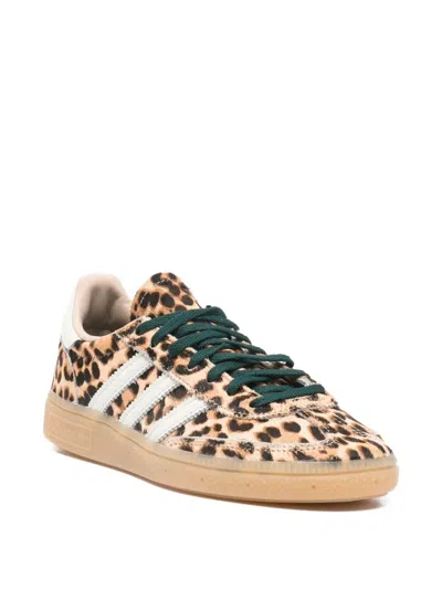 Adidas Originals Handball Spezial Leopard-print Leather Sneakers In Animal Print