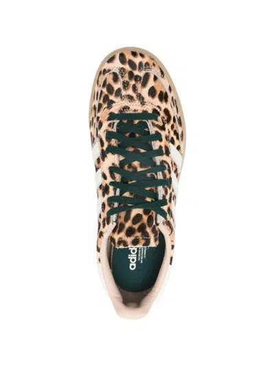 Adidas Originals Handball Spezial Leopard-print Leather Sneakers In Animal Print