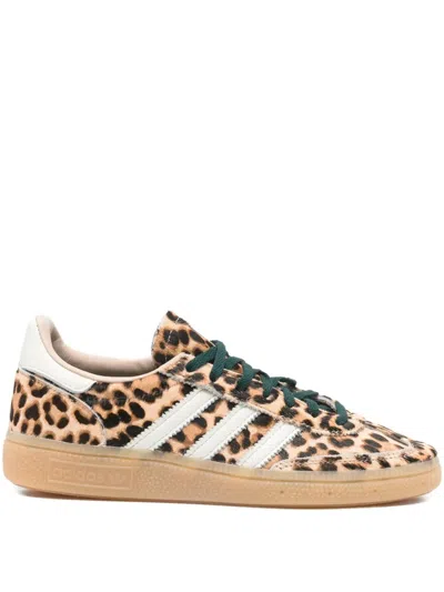 Adidas Originals Handball Spezial Leopard-print Leather Sneakers In Animal Print