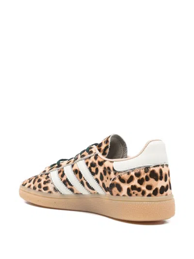 Adidas Originals Handball Spezial Leopard-print Leather Sneakers In Animal Print