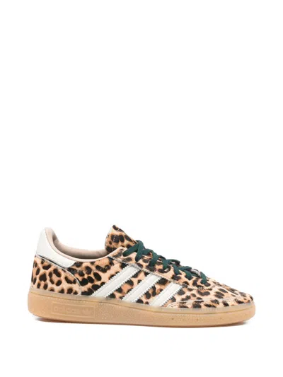 Adidas Originals Handball Spezial Leopard-print Leather Sneakers In Animal Print