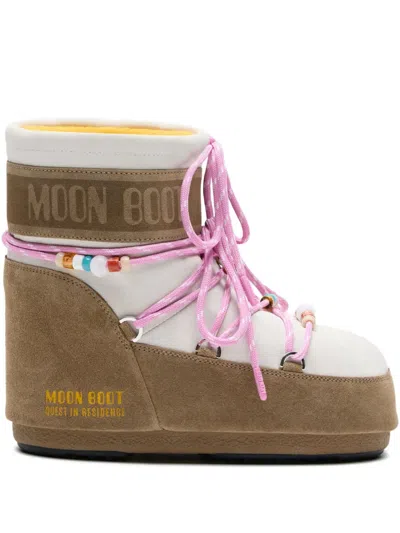 Moon Boot Icon Low Suede Deads Woman Honey In Brown