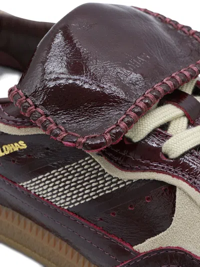 Alohas Tb.490 Club Patent Deep Burgundy Leather Sneakers In Brown