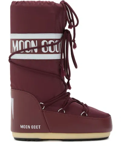 Moon Boot Icon High-top Snow Boots In Nylon In Multi