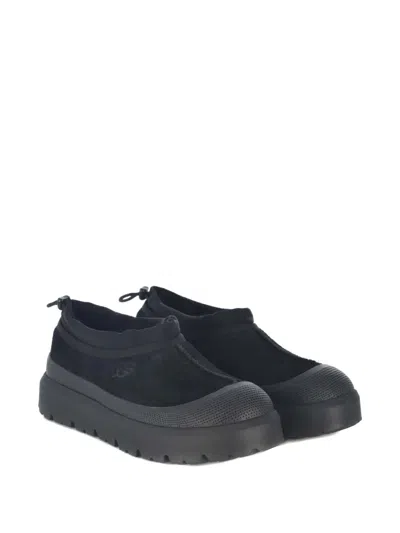 Ugg Tasman Weather Hybrid Drawstring Platform Boots In Black