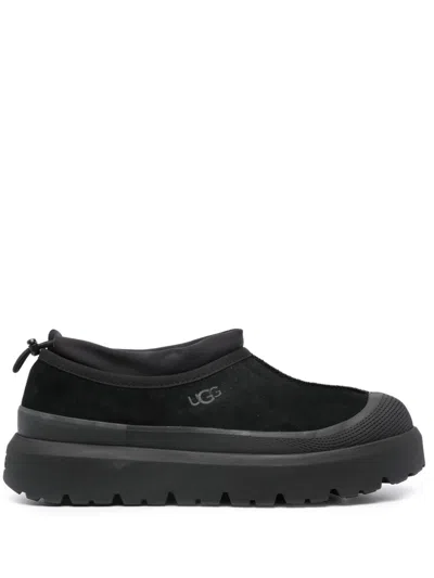 Ugg Tasman Weather Hybrid Drawstring Platform Boots In Black
