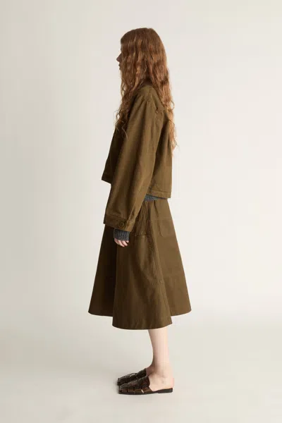 Lee Mathews Harper Drill Jacket In Brown
