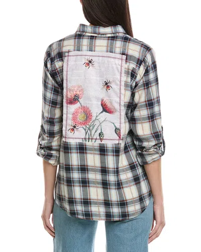 Nu Vintage Button Front Shirt In Multi