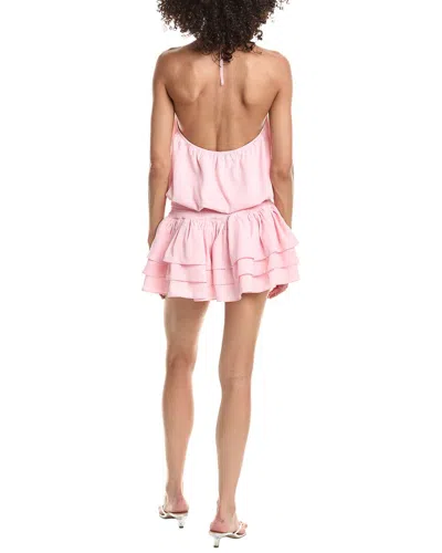 Anna Kay Ruffled Romper In Pink