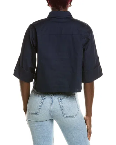 1.state Boxy Button Down Shirt In Black