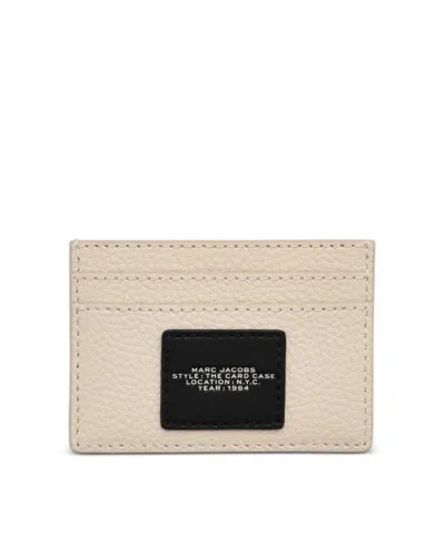 Marc Jacobs The Camp Card Case Patchwork Leather Card Holder In Neutral