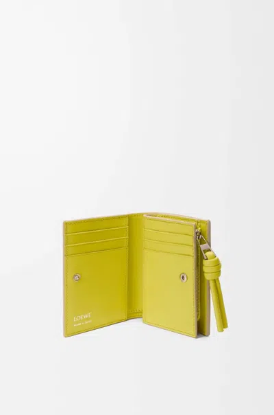 Loewe Knot Compact Wallet In Nude