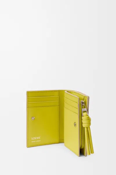Loewe Knot Compact Wallet In Nude