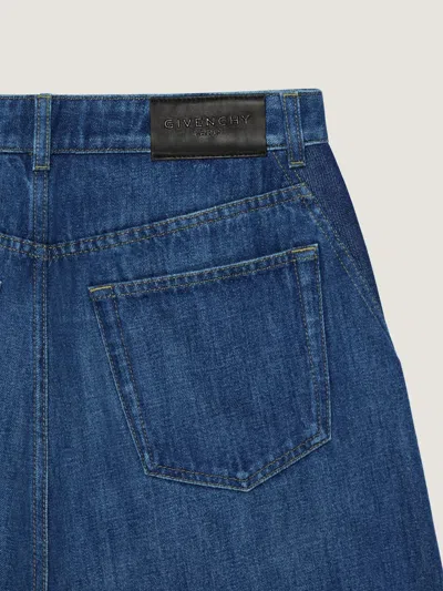 Givenchy Medium Blue Cocoon Jeans In Blue