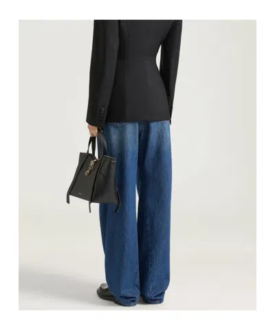 Givenchy Medium Blue Cocoon Jeans In Blue