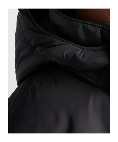 Prada Medium-weight Re-nylon Down Jacket In Black