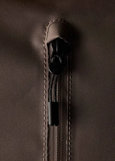 Paul Smith Roll-top Backpack In Brown