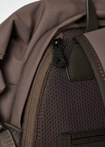 Paul Smith Roll-top Backpack In Brown